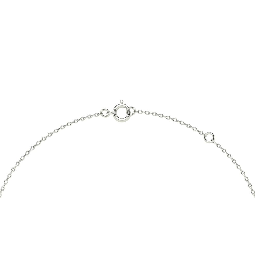 Diamond Heartbeat Pendant Necklace in 10K White Gold (1/10 ct. tw.) – Image 2 of 4