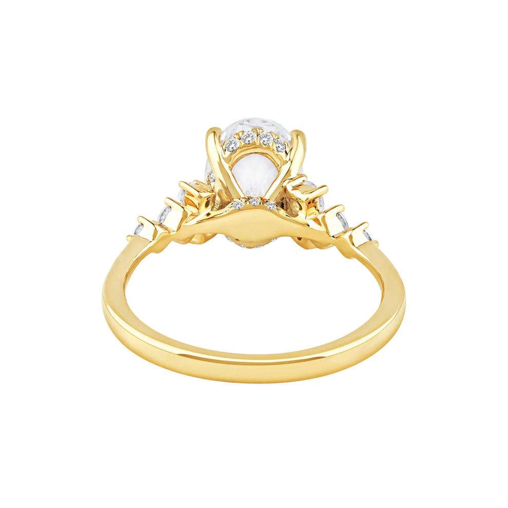 Lab Grown Diamond Oval-Shaped Engagement Ring in 14K Yellow Gold (2 1/2 ct. tw.) – Image 4 of 5