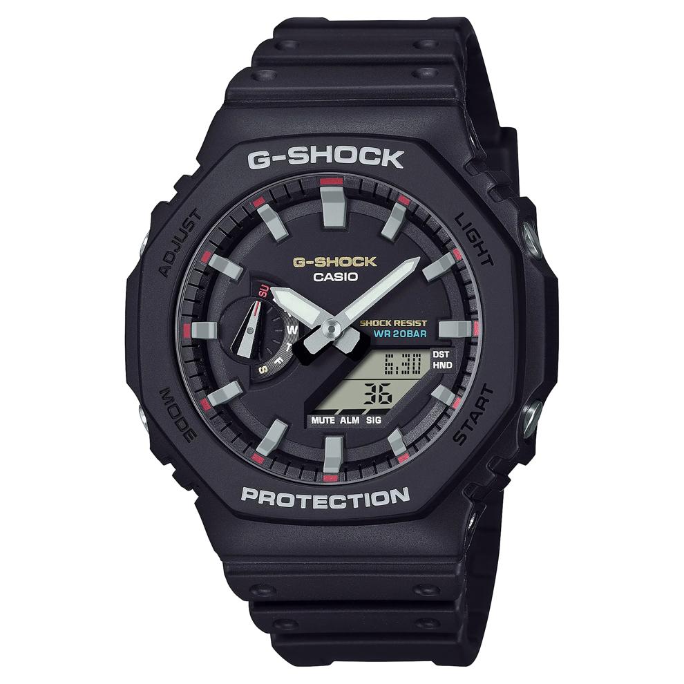 Men's Analog Digital Watch in Black Resin – Image 1 of 3