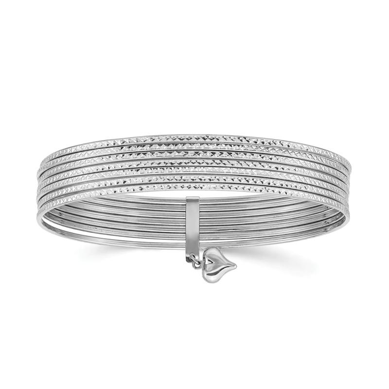 Semanario Bangle Bracelets in 14K White Gold – Image 1 of 1