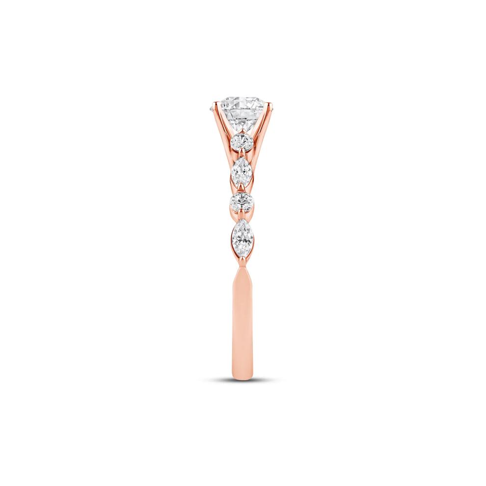 Diamond Semi-Mount in 14K Rose Gold (1/2 ct. tw.) – Image 5 of 5