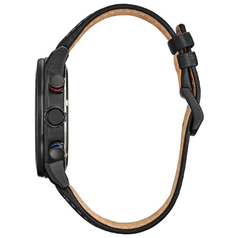 Men&#39;s Marvel Spider-Man Watch in Blue Nylon and Black Stainless Steel, 44MM – Image 2 of 5