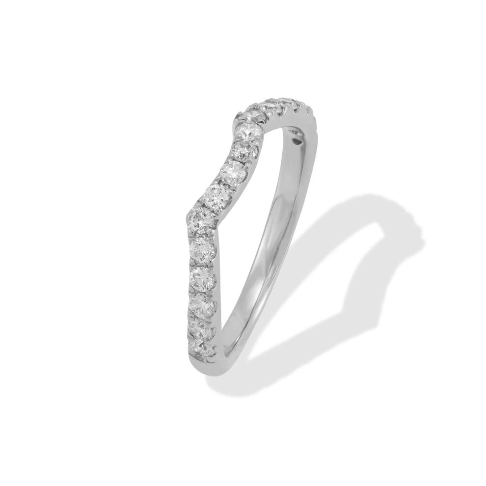 Diamond Contour Band in 10K White Gold (1/2 ct. tw.) – Image 4 of 4